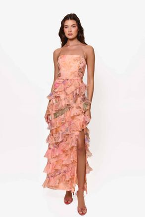 Hutch Lou Dress In Orange Tone