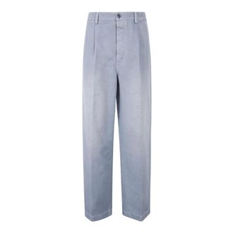 Marni Cropped Trousers, male, Blue, Size: L Cropped Trousers