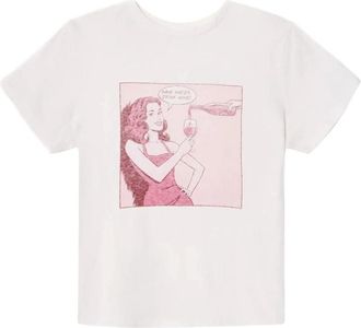 Re/Done Classic Drink Wine T-shirt