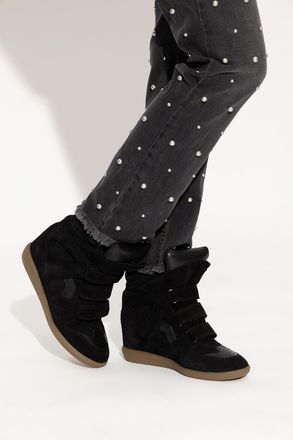 Isabel Marant Bekett Wedge Sneakers, Womens, Black