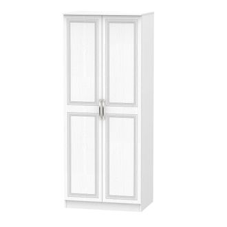 Welcome Furniture Dakar Ready Assembled Wardrobe with 2 Doors - Signature White - Welcome Furniture | TJ Hughes