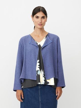 Masai MaJulitta Open Front Boucl&eacute; Jacket in Gray Blue at Nordstrom, Size Xx-Large