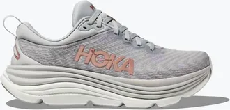 Hoka One One Womens Gaviota 5 Shoes In Harbor Mist / Rose Gold
