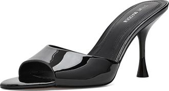 Steve Madden Santi Womens Sandals Black Patent : 7.5 M, Synthetic