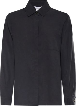 Max Mara Shirts - Dames - Overhemden - Blauw - S - Overhemden