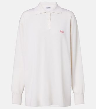 Loewe Double L cashmere blend polo sweater