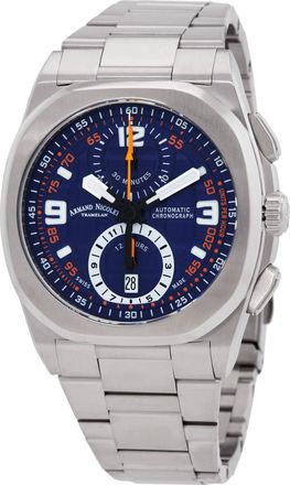 Armand Nicolet JH9 Chronograph Automatic Blue Dial Mens Watch A668HAA-BO-MA4670A