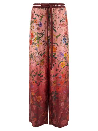 Gucci Pantaloni con stampa Gucci Flora