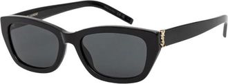 Saint Laurent M153 Zonnebril - Dames - Accessoires - Zwart - Maat: 55 MM