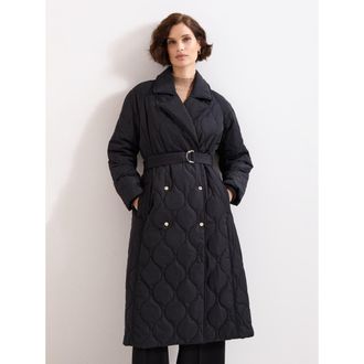 Phase Eight Sukie Maxi Puffer Coat in Black at Nordstrom, Size 10