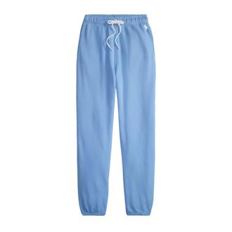 Ralph Lauren Sweatpants, female, Blue, Size: M Cotton-blend Fleece Sweatpants