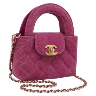 Chanel Pre-owned Canvas Mini Shoulder Bag - Dames - Pre-owned - Roze - Maat: ONE Size