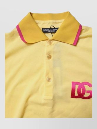Dolce & Gabbana cotton logo polo shirt