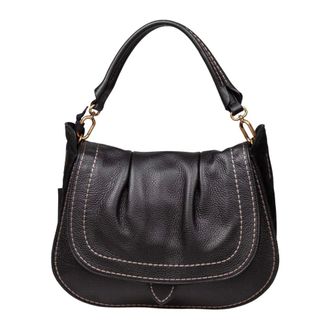 PLINIO VISONA Tassen, Dames, Zwart, ONE Size, Leer, Sella M Hobo