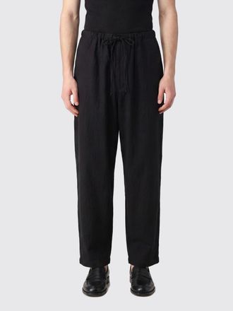 Yohji Yamamoto Pantaloni wide leg in tessuto tecnico con coulisse in vita