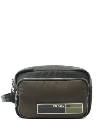 Prada Clutch Tessuto Multi Pocket Logo 2013-2025 - Nero