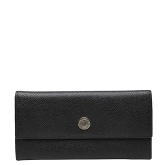 Bulgari Black Leather Wallet (Bi-Fold) (Pre-Owned)