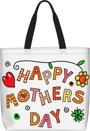 Generic Women Handbag Happy FatherS Day Handbag Folding Waterproof Shopping Bags, For School, Graduation, Holiday, Daily, Wedding