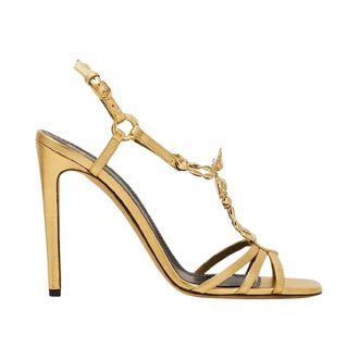 Maisons Skorpios Blake Sandalen - Dames - Sandalen met hakken - Geel - 39 1/2 EU - Leer - Schoenen
