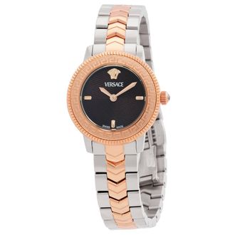 Versace V-Icon Quartz Brown Dial Ladies Watch VEUCA0624