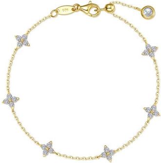 Lafonn Trillium Simulated Diamond Station Bracelet in Gold at Nordstrom, Size 7.5