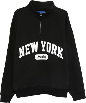 A.W.A.K.E. Logo-print Half-zip Sweatshirt