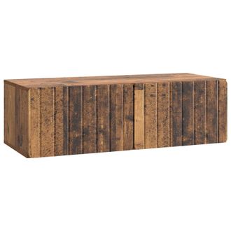 vidaXL Mueble Para Tv De Pared Madera Envejecida 98 X 41 X 30 Cm Vidaxl