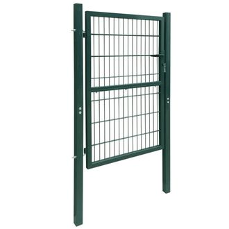 Berkfield Home 2D Fence Gate (Single) Green 106 x 230 cm