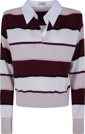 MRZ Sweater Long Sleeves Polo Neck Oversized