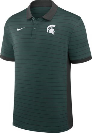 Nike Michigan State Sideline Victory Stripe Nike Mens Dri-FIT College Polo in Green | 03BG0DF2MST-FR1
