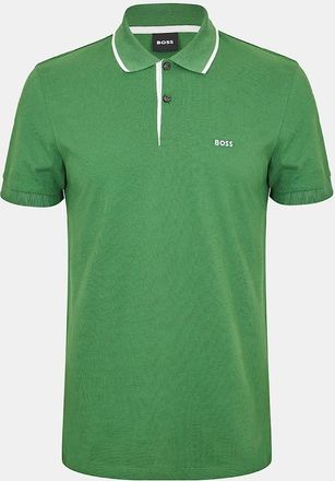 HUGO BOSS Mens Firenze Short Sleeve Polo Shirt - Green - Size: 38