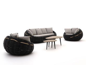 Apple Bee Cocoon/ROUGH-K stoel-bank loungeset 5-delig