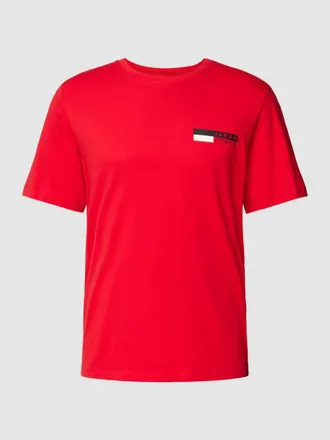 Jack & Jones Jack & Jones T-Shirt mit Label-Print Modell CORP in Kirsche, Größe XXL