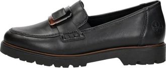 Rieker Mocassin - Dames - Loafers - Zwart - 38 EU - Schoenen