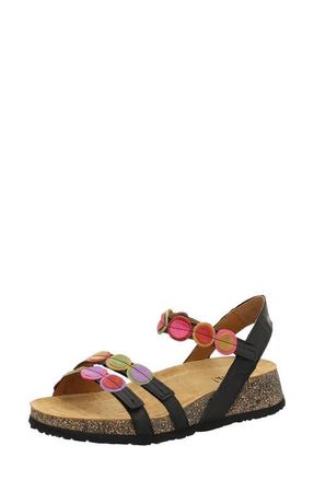 Think Koak Ankle Strap Sandal in Black/kombi at Nordstrom, Size 10-10.5Us