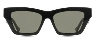Gucci GG1753S Asian Fit 001 Womens Sunglasses Black Size 53