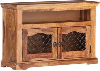 vidaXL Mueble de TV de madera maciza de acacia 90x30x60 cm vidaXL