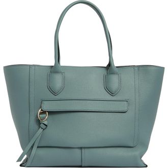 Longchamp Large Mailbox Leather Top Handle Bag in Sage at Nordstrom Rack