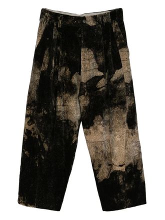 Ziggy Chen Broek met print - Zwart