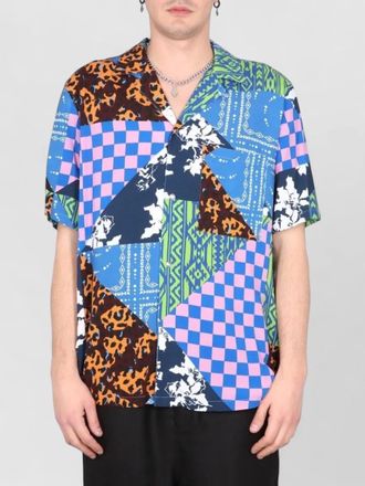 Marcelo Burlon viscose bowling collar shirt