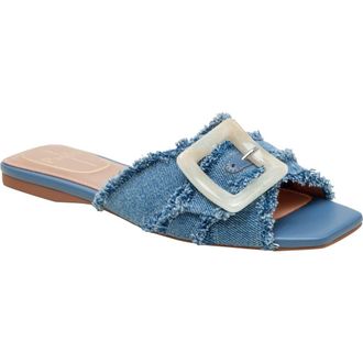 Linea Paolo Lottie Slide Sandal in Blue at Nordstrom Rack, Size 8