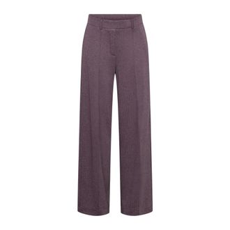 &Co Woman Wijde broek - Dames - Broeken - Paars - Maat: 2XL Viscose