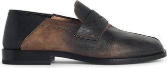 Maison Margiela Tabi City Black And Brown Lear Loafers