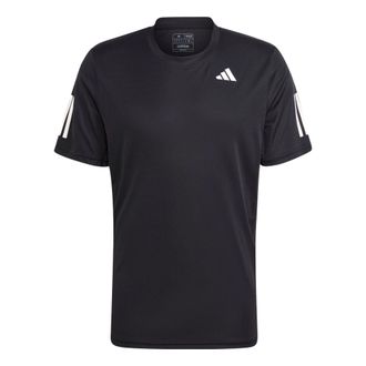 adidas Club 3-Stripes Tennis T-Shirt Black IS2296