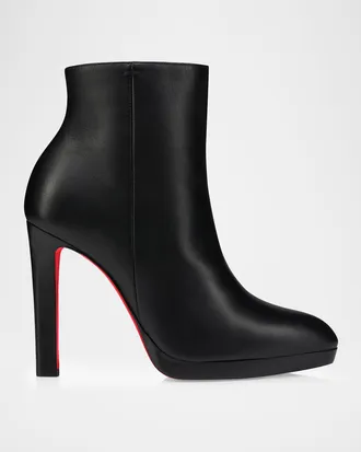 Christian Louboutin 120mm Fannylove Leather Booties