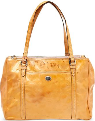 Coach Borsa tote Peyton Op Art in pelle Pre-owned - Marrone