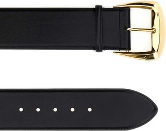 Alexander McQueen Womens Belt Black Leather