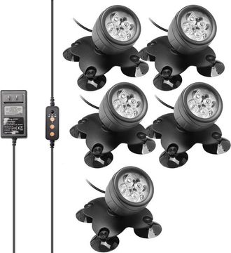 OEM Foco Led Rgb Subacu&aacute;tico, Ajustable 360&deg;, Ip68, Iluminaci&oacute;n De Paisaje Sumergible Con Control Remoto Para Exteriores, Jardines, Piscinas Y Estanques