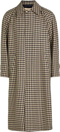 Valentino Garavani Checked Woven Coat - Beige - 46 (IT46 / S)