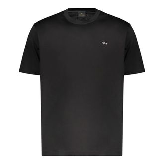 Paul & Shark Paul & Shark, T-Shirts, male, Black, Size: 2XL Cotton T-Shirt with Printed Logo